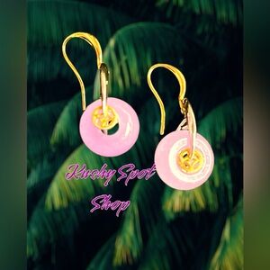 NWOT ✨🧧🎋🐲🐉💜✨ Purple Jade Lucky Coin 🧧🪙✨Titanium GP 2Tone Gold/Silver Hook